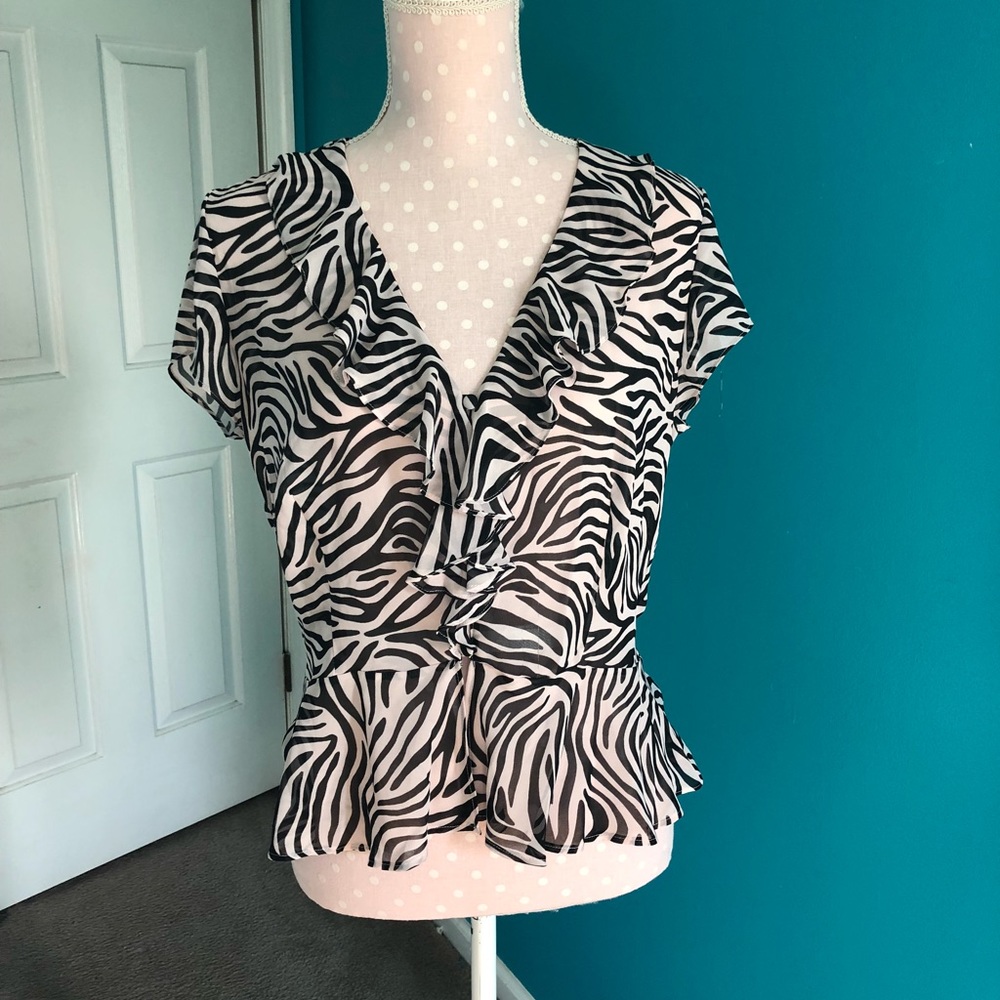 Victoria’s Secret zebra print top